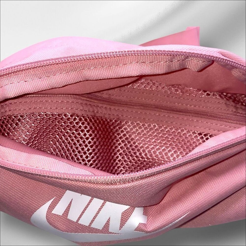 Nike Pink Logo Waist Bag Belt Pack Fanny Pack Adjustable Strap Unisex Travel - Picture 5 of 6